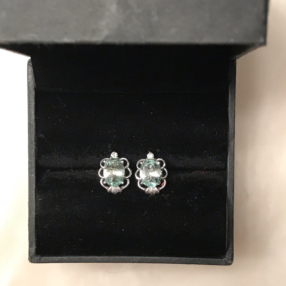 Custom Pariaba Tourmaline earrings